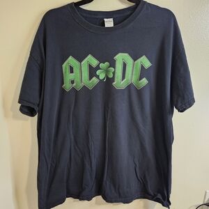Gildan Navy Blue AC/DC Short Sleeve Tee